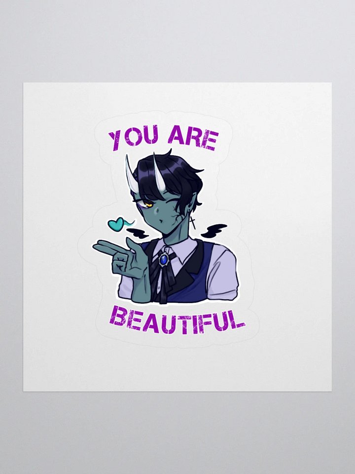 You Are Beautiful Sticker product image (1)