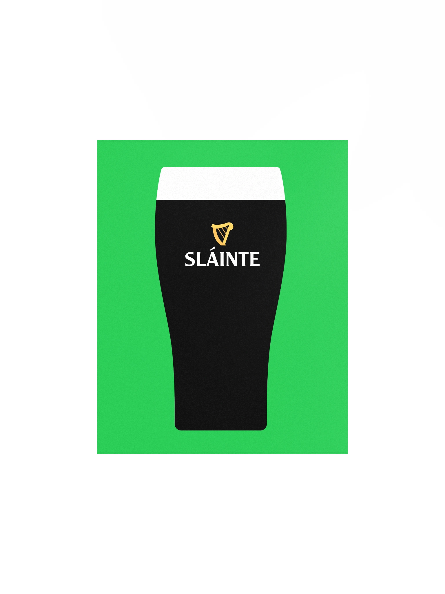 Sláinte - Pint of the Black Stuff | Enhanced Matte Paper Poster Print product image (2)