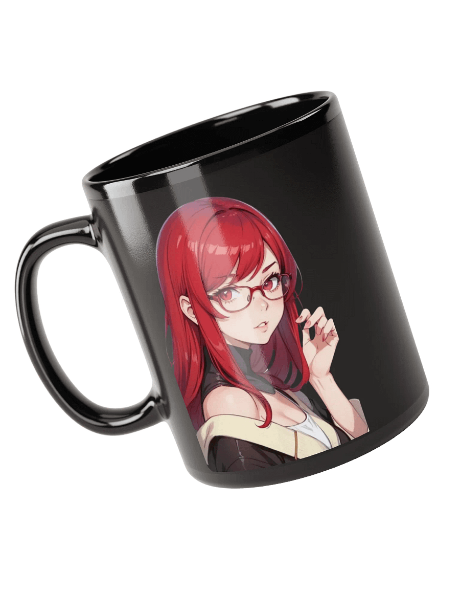 (RED WAIFU) K Black Mug product image (3)