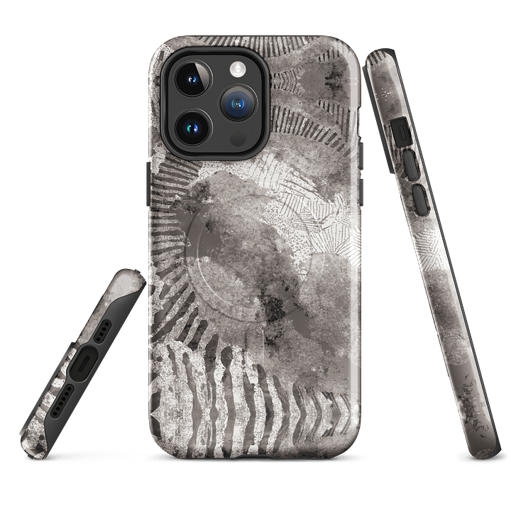 Flowing Geometric Grayscale Case for iPhone® product image (4)