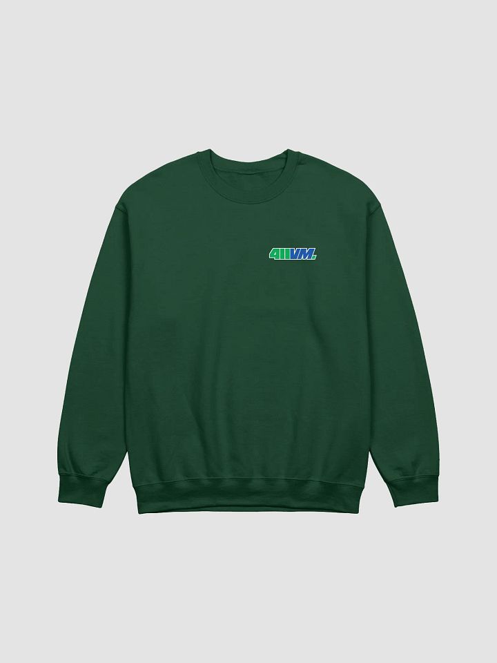 411VM Crewneck Sweatshirt | Green/Blue Logo product image (1)