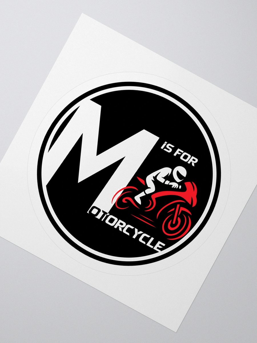 M is for Motorcycle Sticker product image (2)