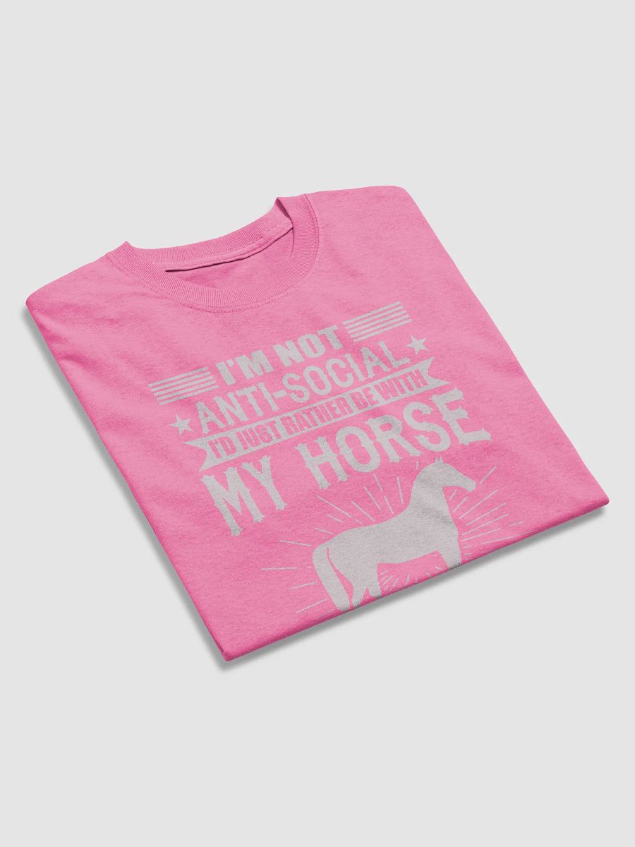 I'd rather be with my horse - shirt product image (30)