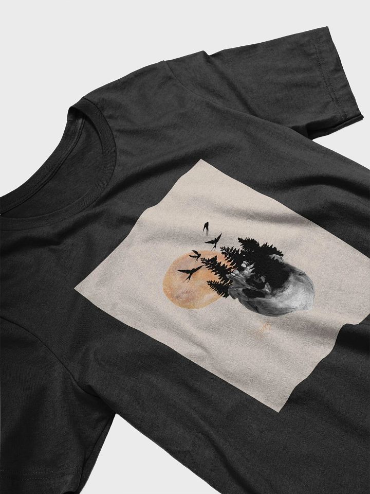 Eerie Moonlight Skull T-Shirt product image (2)