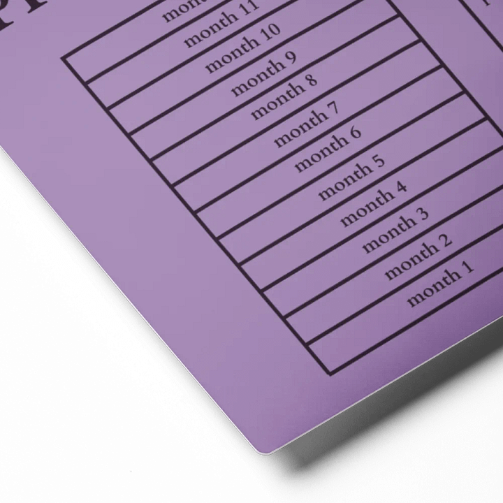 HIGHFALUTIN ANNUAL RENT TRACKER (concord design 3) product image (2)
