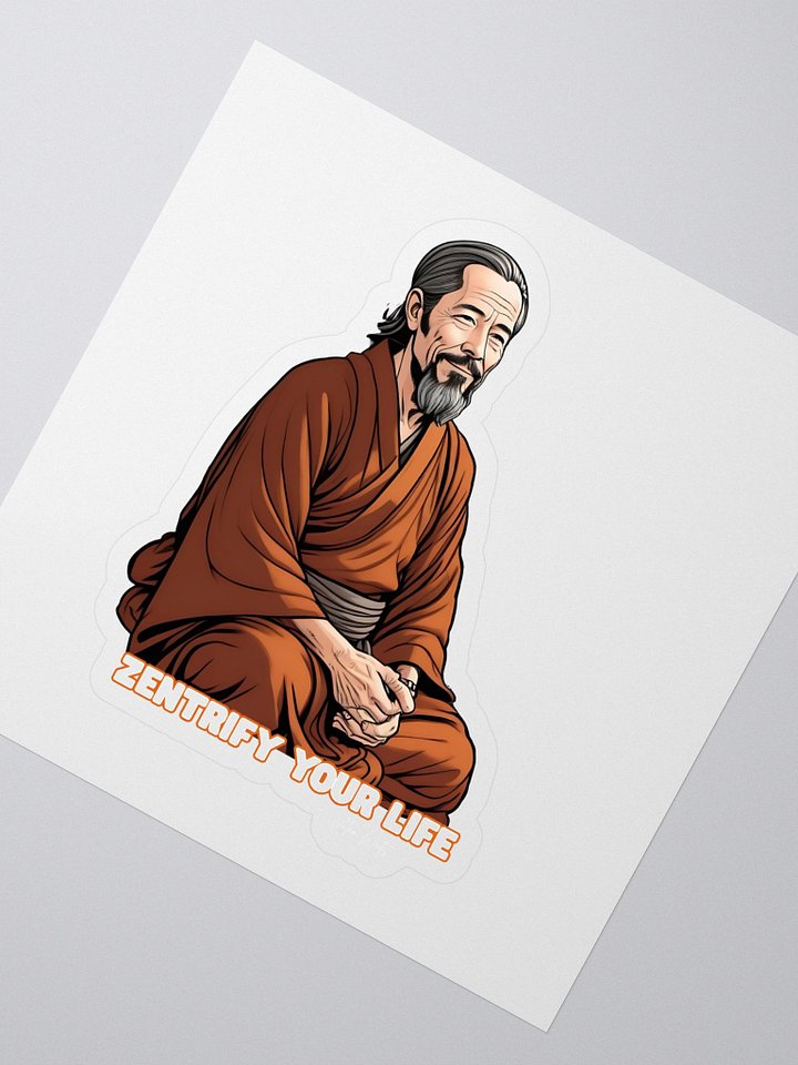 Alan Watts “Zentrify Your Life” Kiss Cut Sticker product image (2)