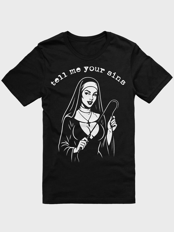 Tell Me Your Sins Tee – Kinky Nun Graphic Shirt product image (6)