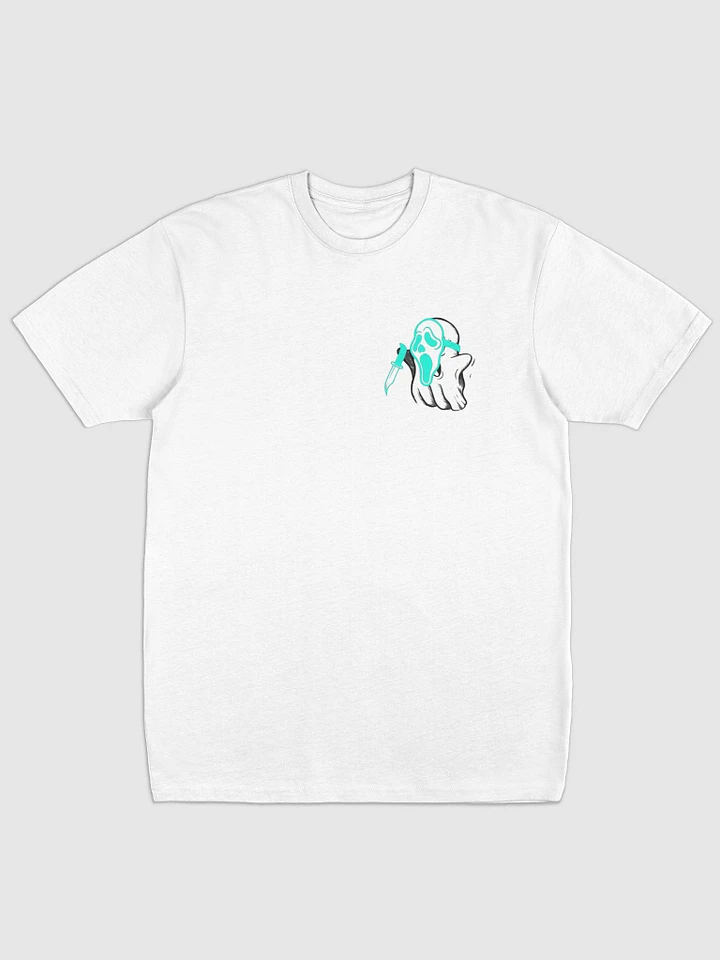 Cyan Scream Gh0stie Tee - White product image (1)