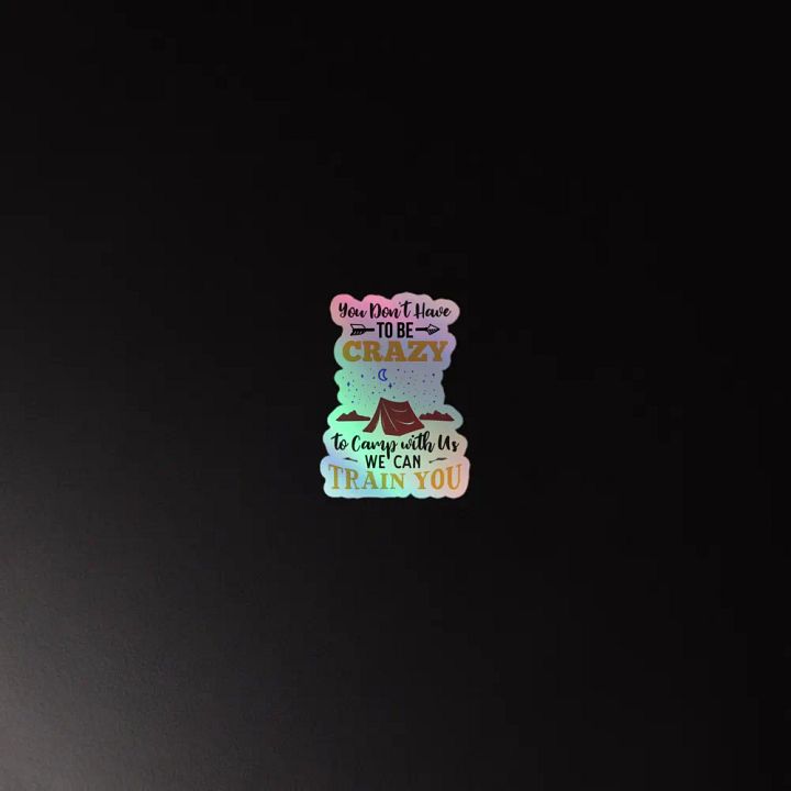 Crazy Camping Holographic Sticker Sheet product image (4)