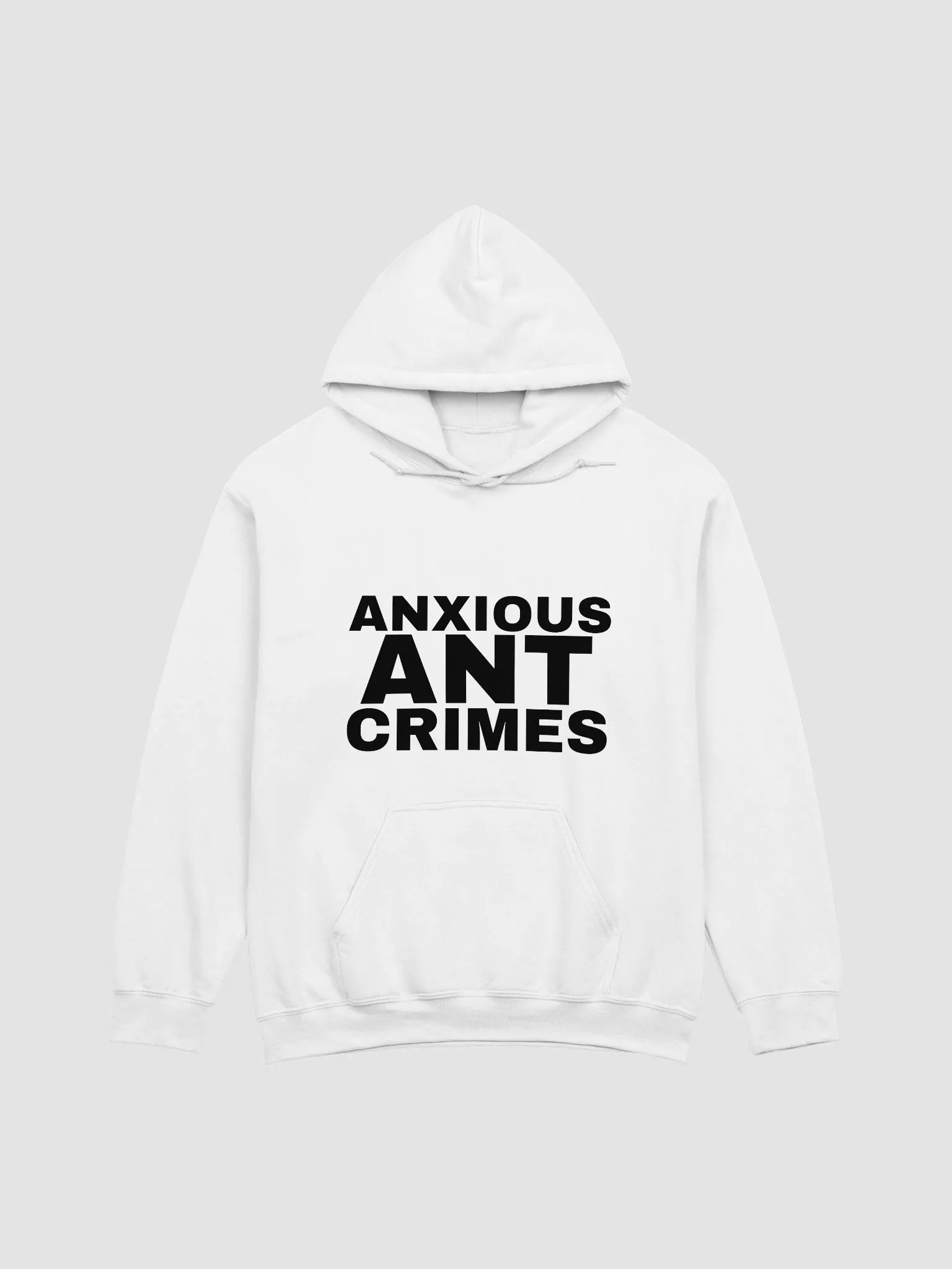 Anxious Ant Crimes Black Text Hoodie product image (3)