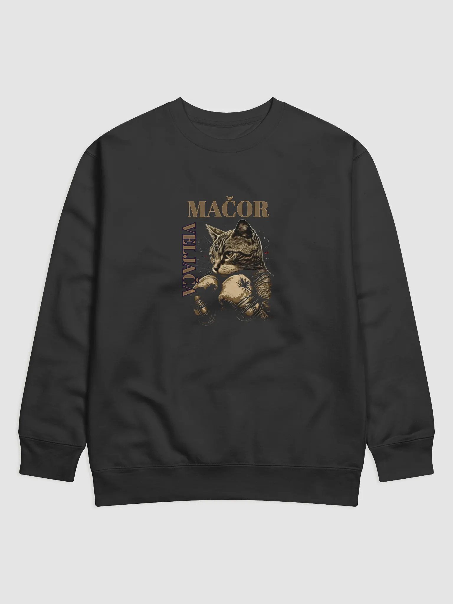 Mačor Veljača Boxing Cat Sweatshirt product image (1)