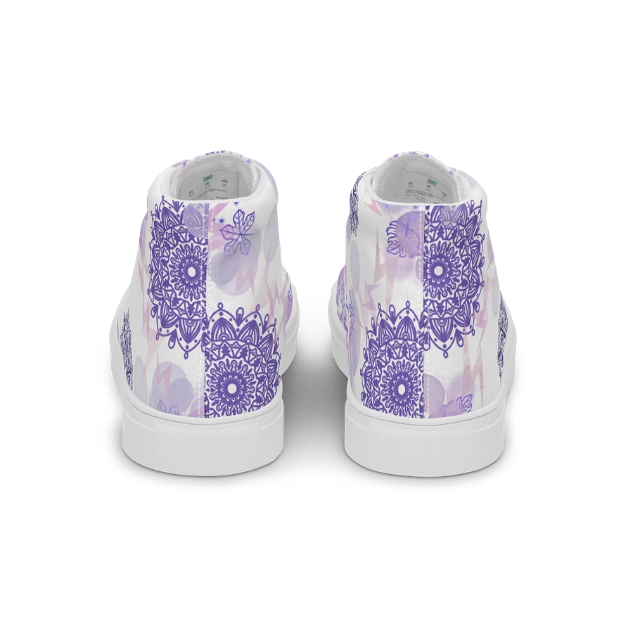 Lilac Mandala Lace Up Womens Shoes product image (2)