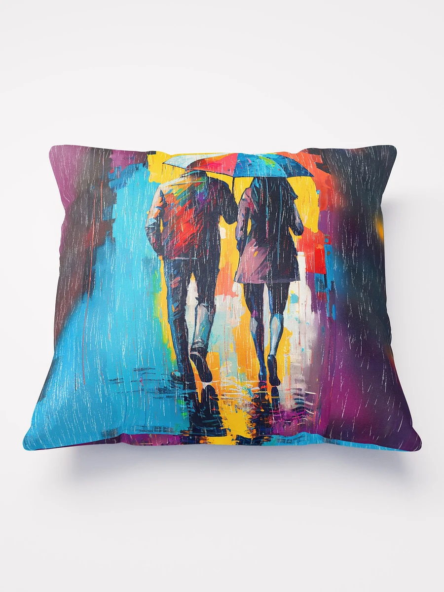 Walking In The Rain - Romantic Abstract Throw Pillow product image (2)