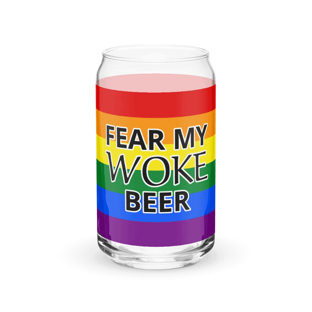 Fear My WOKE Beer Glass product image (1)