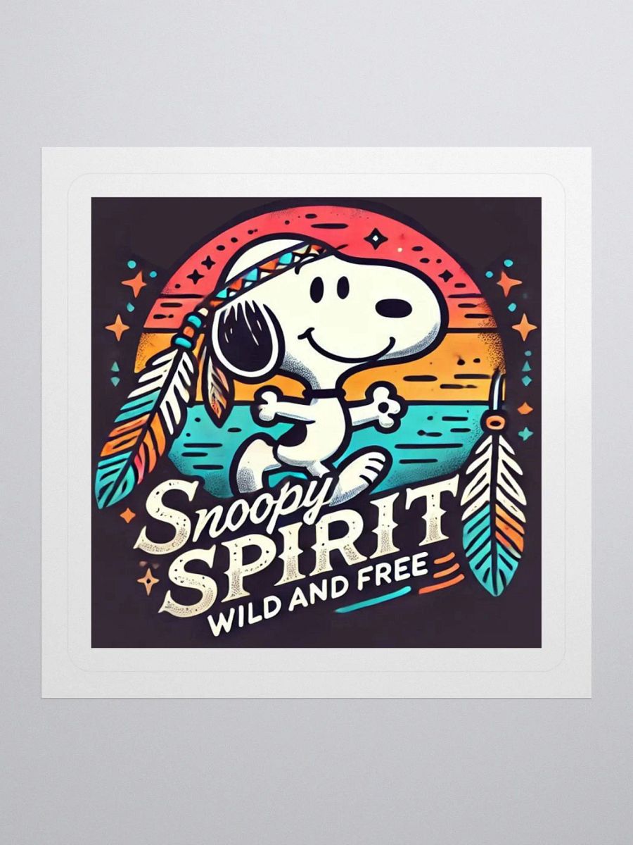 Snoopy Spirit Wild and Free Kiss Cut Stickers product image (2)