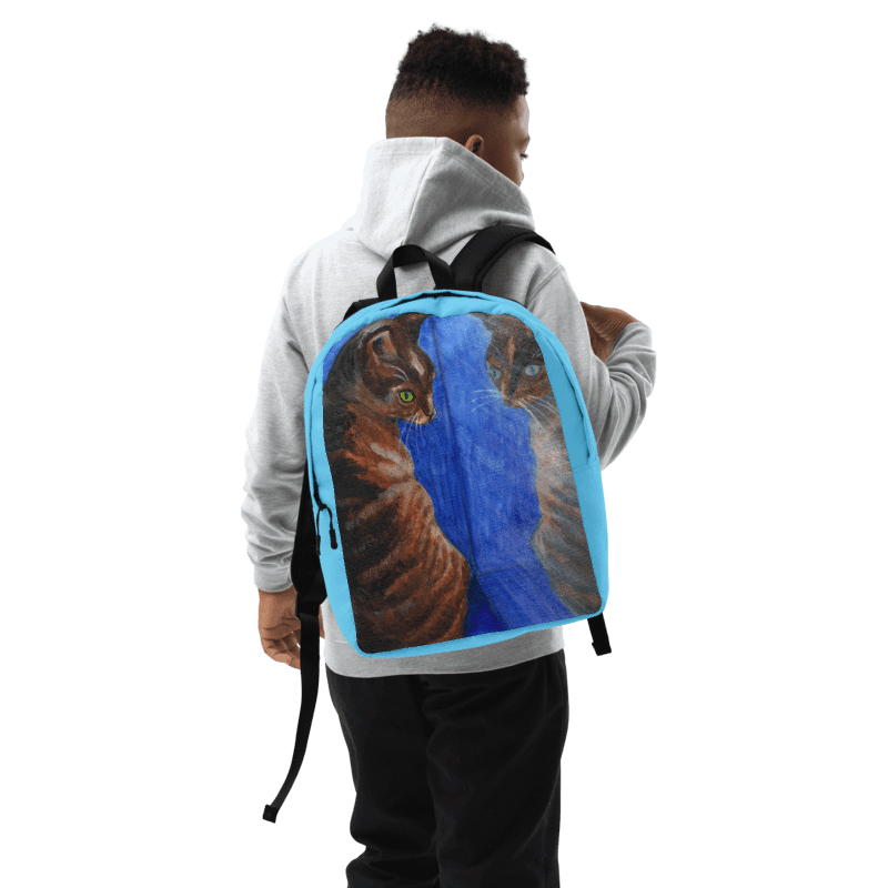 mirror cat painting backpack product image (1)