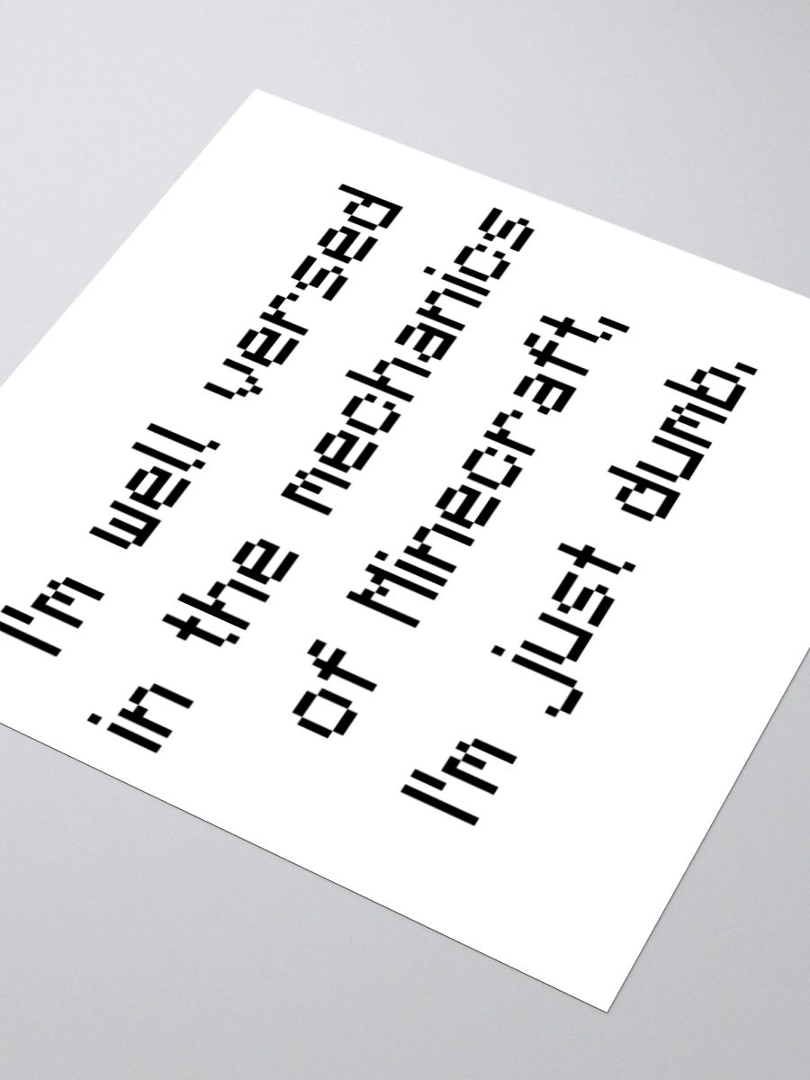 Sticker of Truth (Minecraft Edition) product image (9)