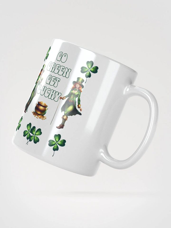 Go Green Get Lucky - St. Patrick's Day White Mug product image (2)