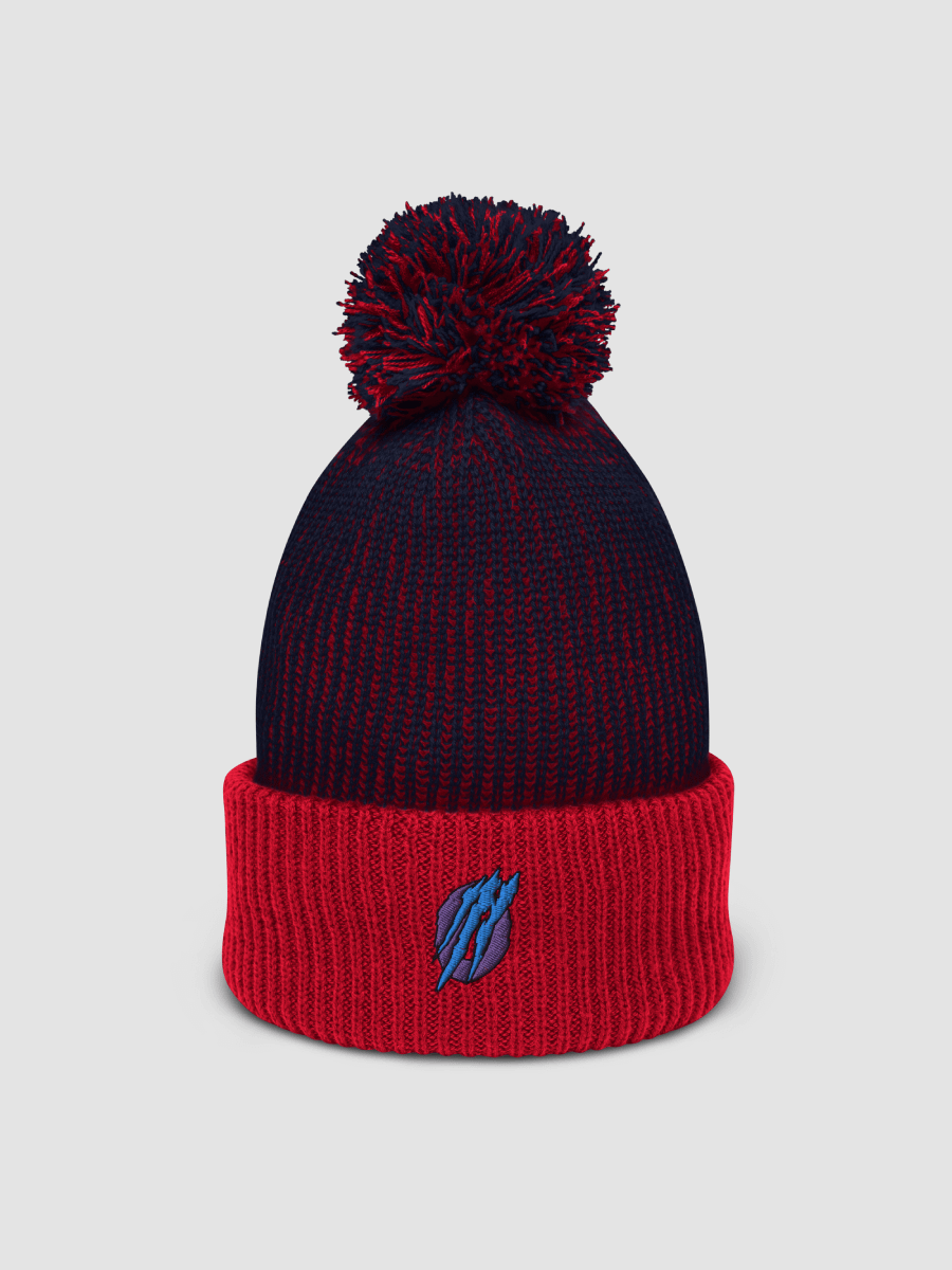 Zer0mavrick Blue/Purple PomPom Beanie product image (1)