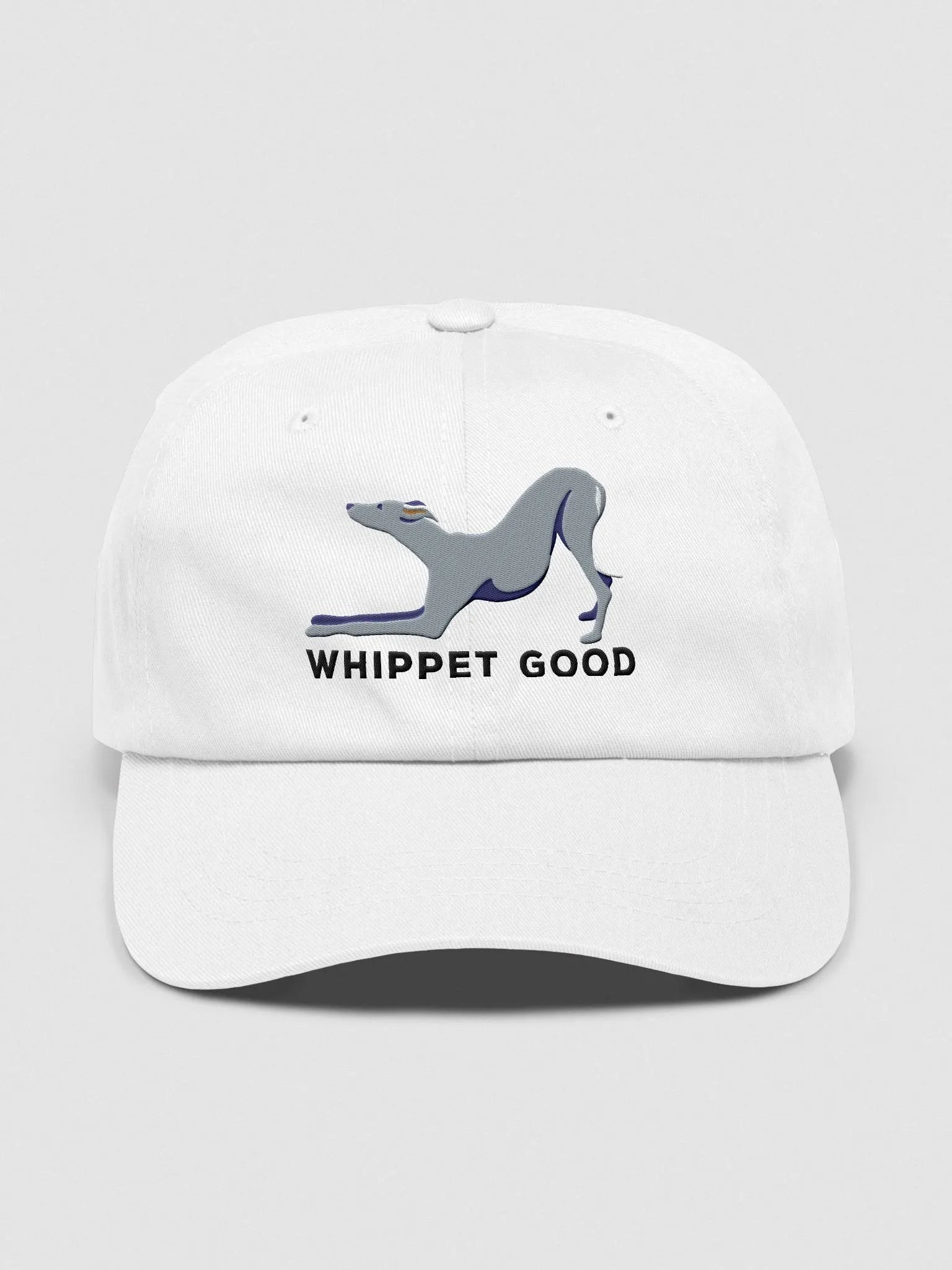 Whippet Good Classic Dad Hat(Embroidered) of a Whippet(Blue) product image (41)