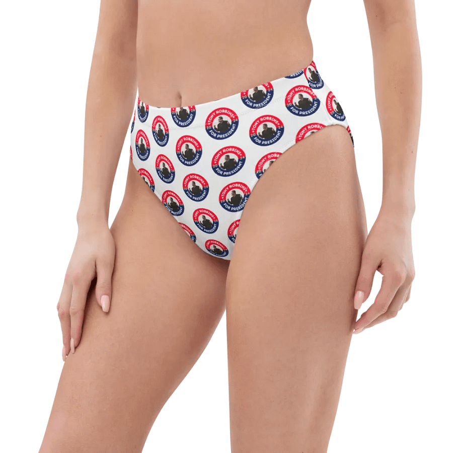 Tony Robbins for President 2024 Campaign Button High Waisted Bikini Bottoms product image (7)