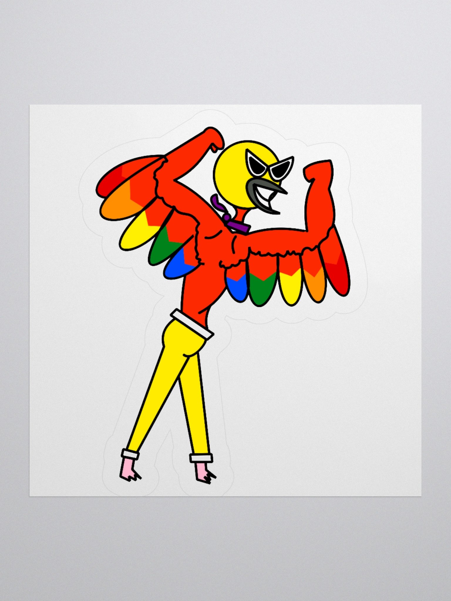 Superhomo! Eudo Gay Yellow Variant Sticker! product image (3)