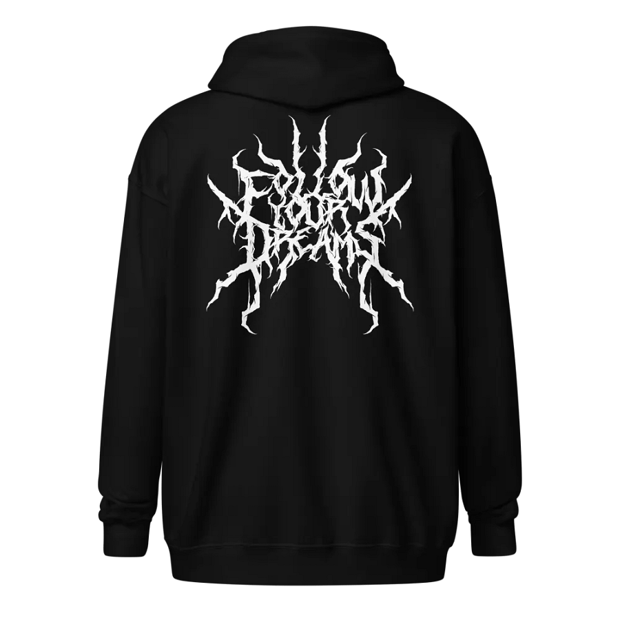 Metal Krewmate Zip Hoodie - Follow Your Dreams (White Logo) product image (2)
