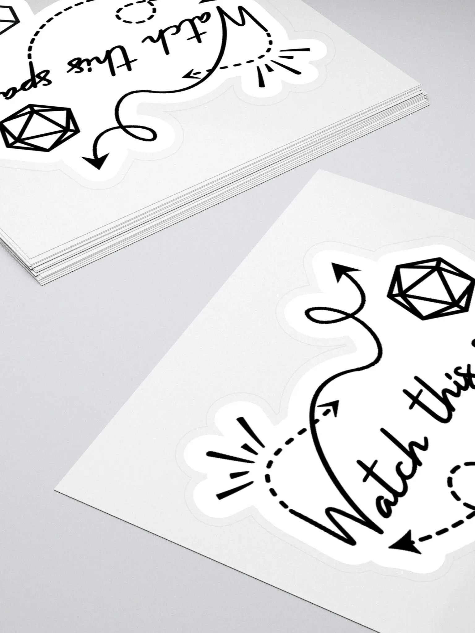 Watch This Space Kiss Cut Stickers product image (4)
