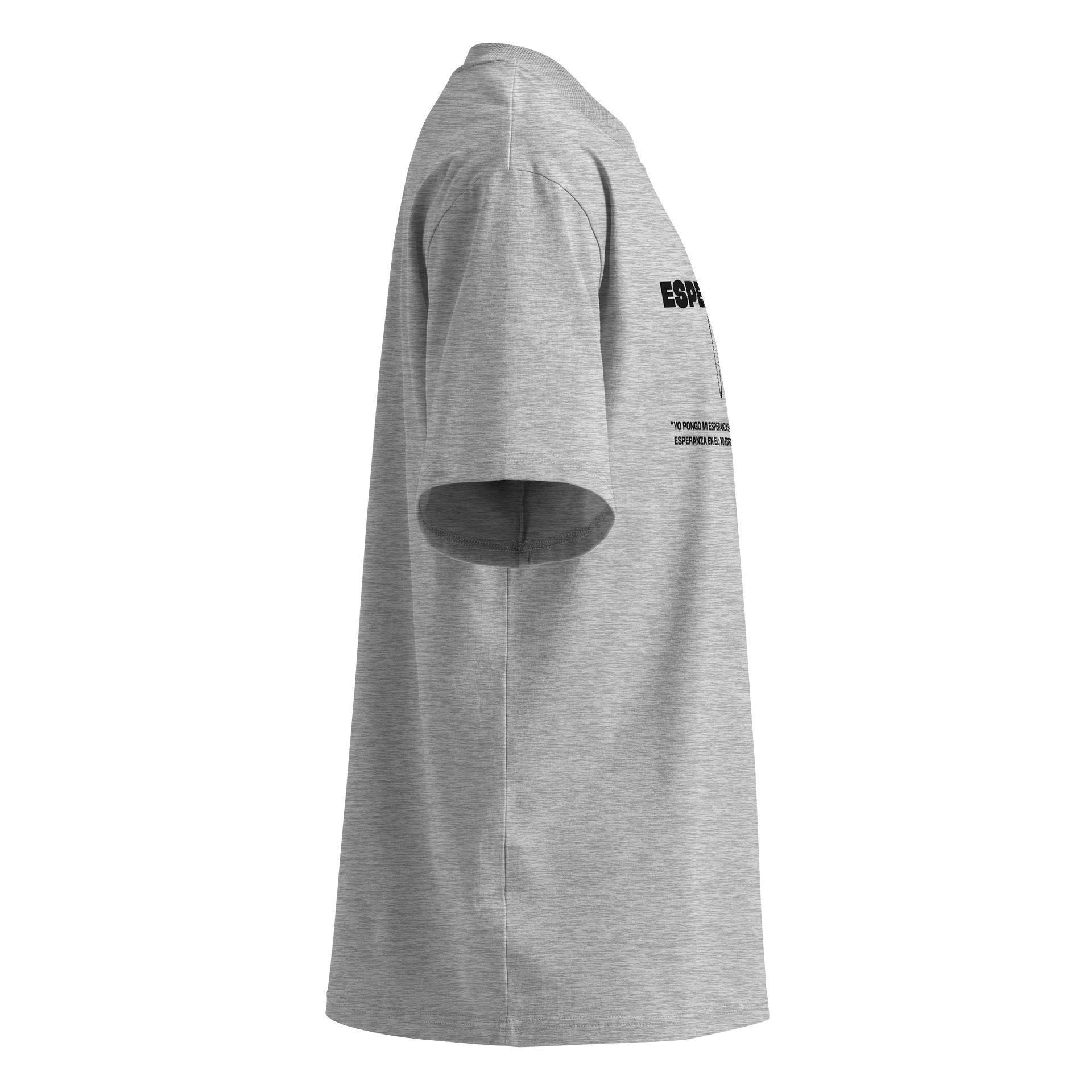 "Espera en Jehová" Salmo 130:5 Unisex Organic Oversized T-shirt product image (3)