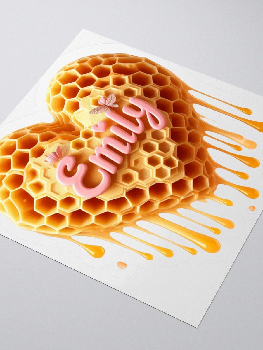 KILLA EMILY DRIPPING WAX HEART WITH LIGHT PINK WORDS LOGO STICKER product image (11)