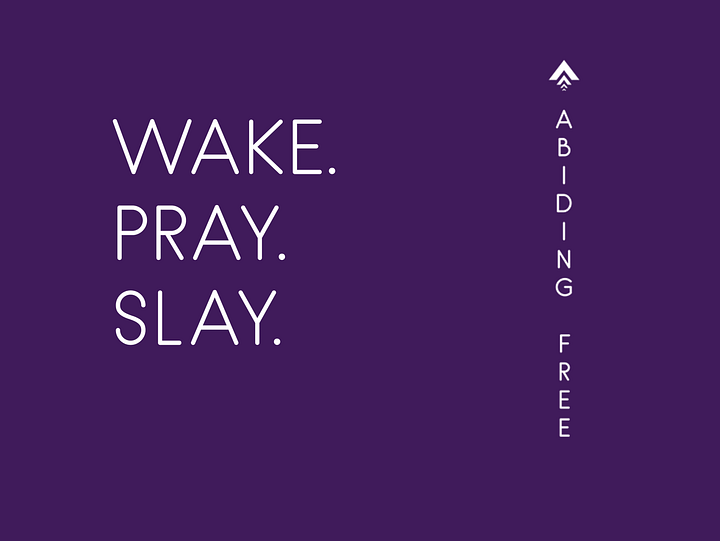 Wake Pray Slay Travel Mug - Purple product image (2)