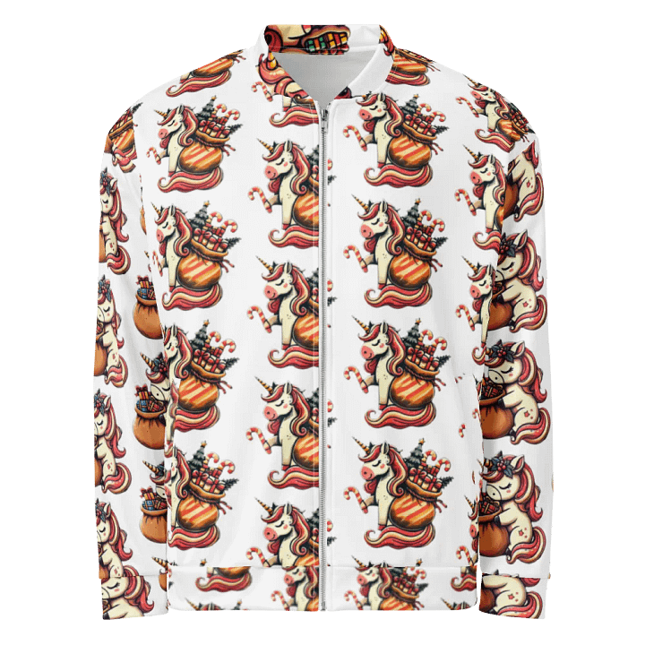 Vibrant Fox Tales All-Over Print Bomber Jacket product image (1)