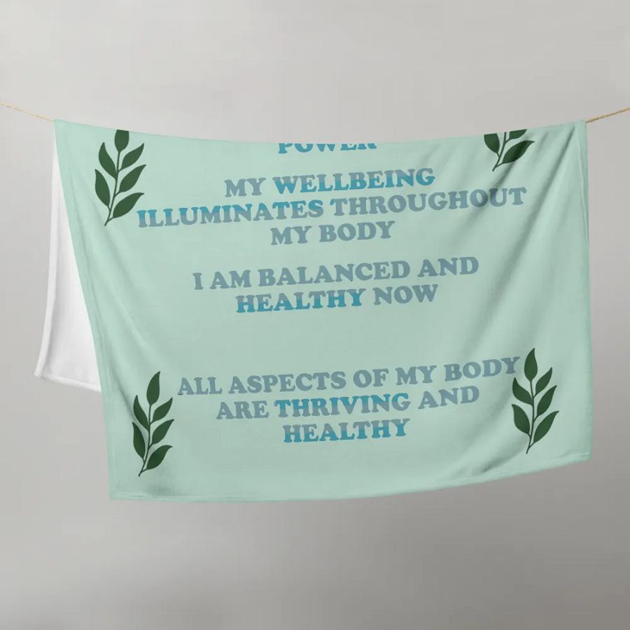 Positive affirmation blanket for good health product image (10)