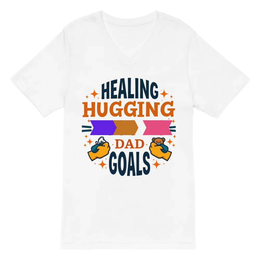 Dad goals, Healing Hugging V-Neck Tee product image (6)