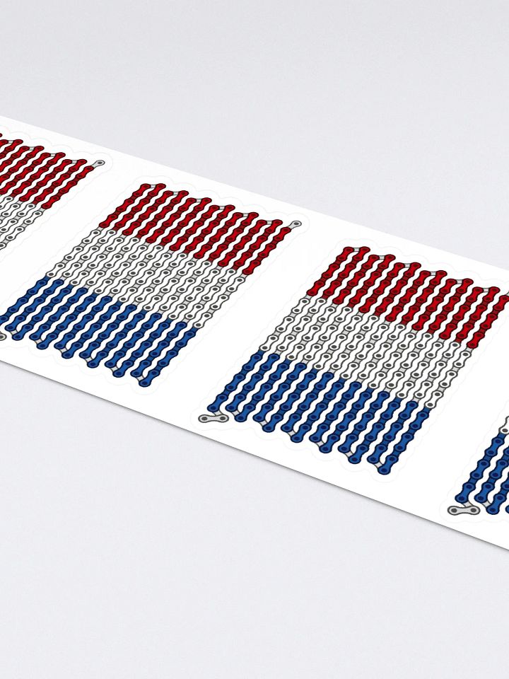 France Bike Chain Flag Sticker 6 Pack product image (2)
