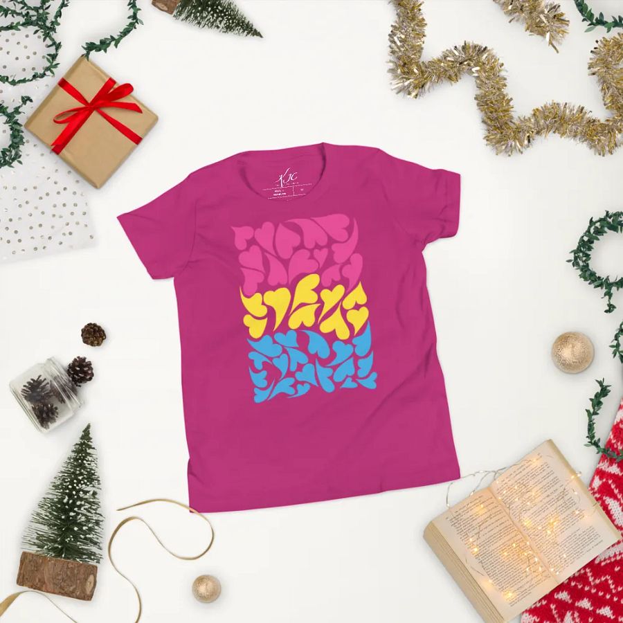 Nestled PRIDE Pansexual T-shirt (Youth) product image (35)