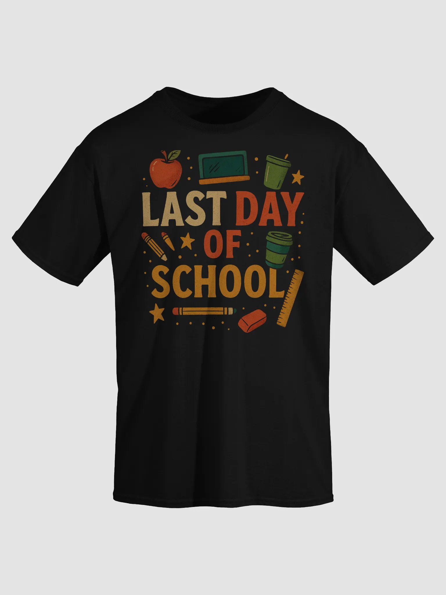 Last Day of School T-Shirt – Colorful Teacher Shirt for End of School Year product image (3)