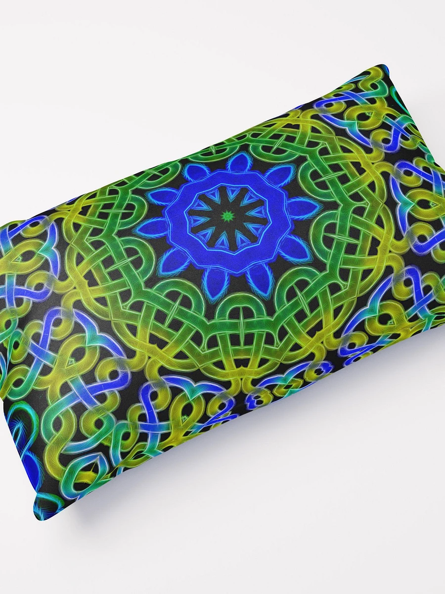 Blue Green Celtic Knot Throw Pillow product image (12)