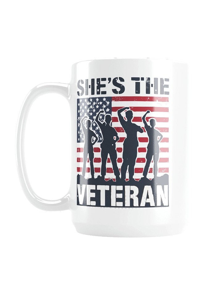 She’s The Veteran Glossy Coffee Mug product image (1)