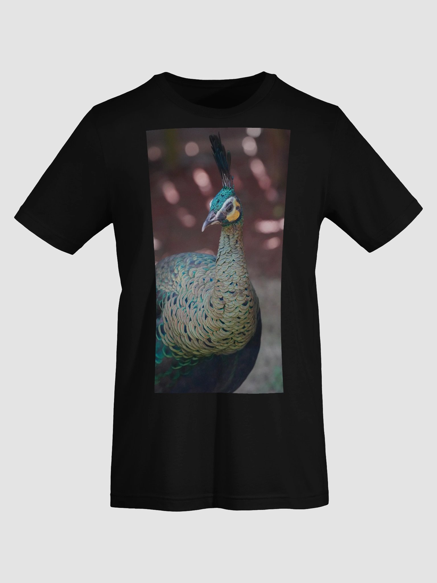 Iridescent Peafowl Feathered T-Shirt product image (7)