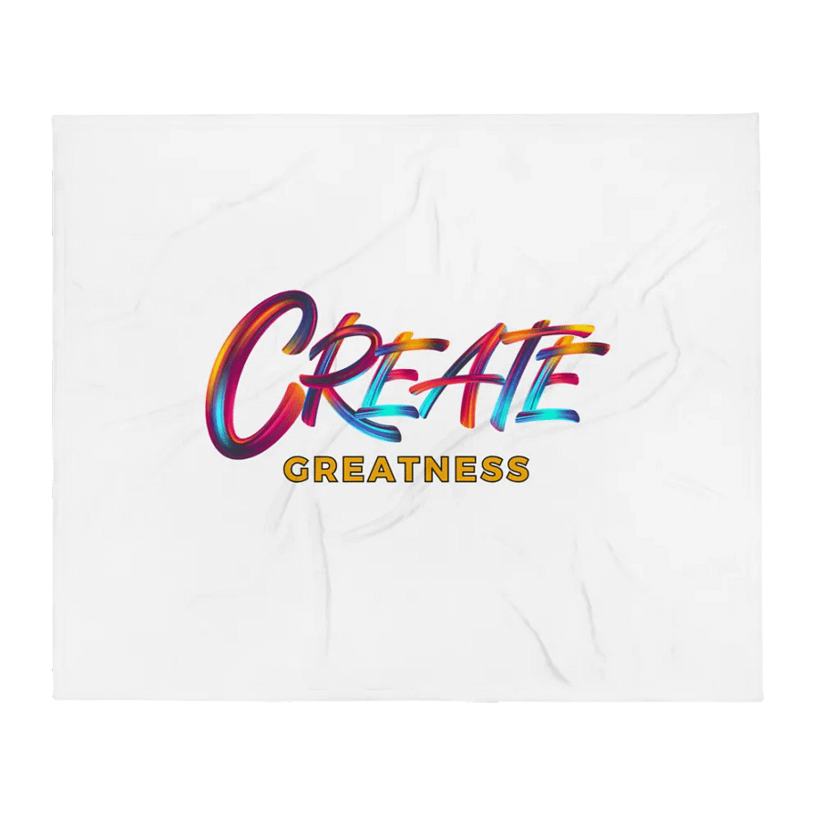 Create Greatness Full Print Throw Blanket product image (1)