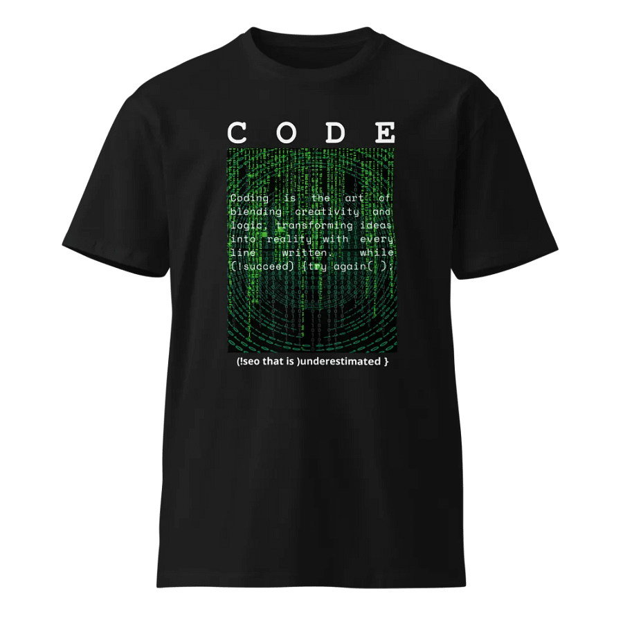 Binary Code Fusion T-Shirt product image (1)