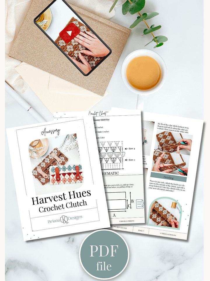 Harvest Hues Crochet Clutch Tutorial product image (2)