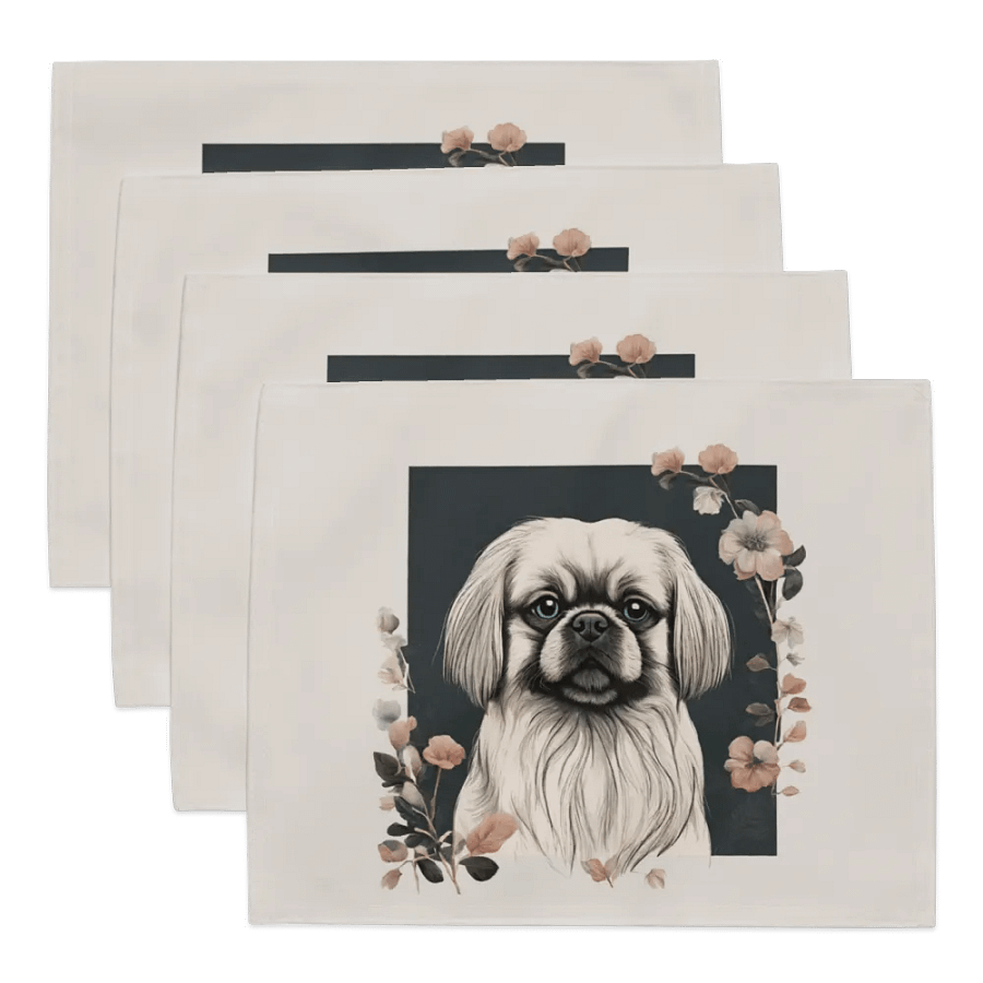 Floral Pekingese Placemat Set product image (2)