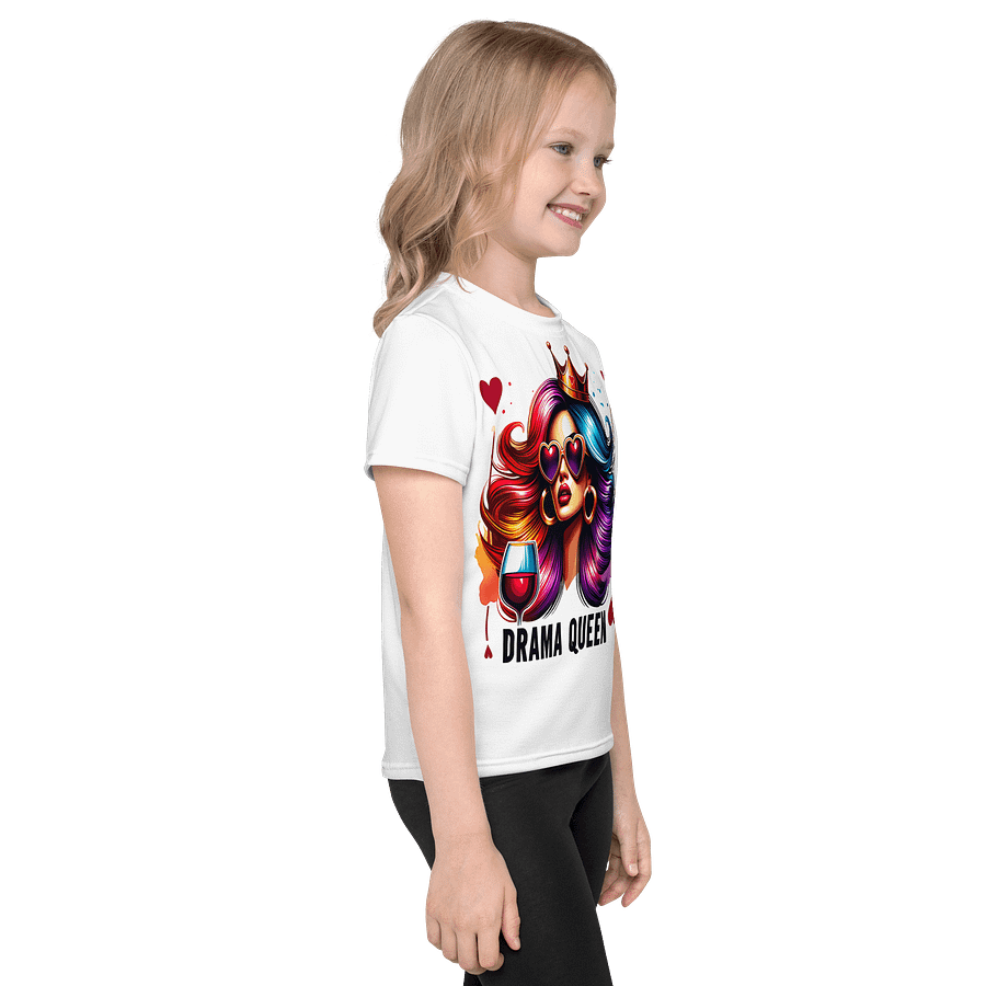 Kids Crew Neck T-Shirt Drama Queen product image (4)