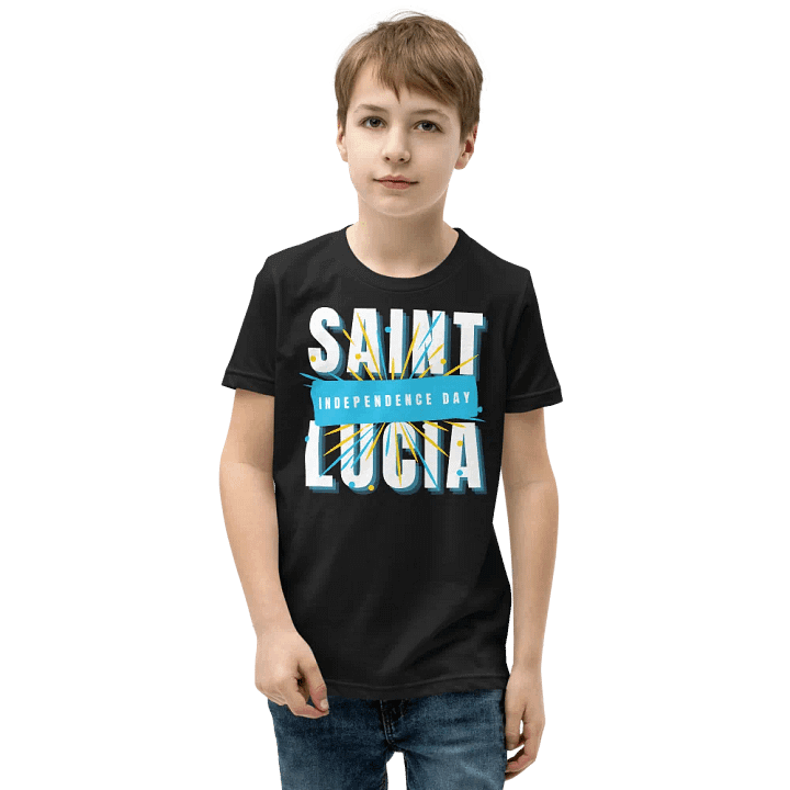Saint Lucia Independence Day Celebration Youth T-Shirt product image (2)