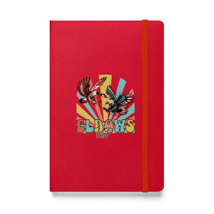 Elbows Up Canadian Goose Vs American Eagle Hardcover Notebook product image (1)