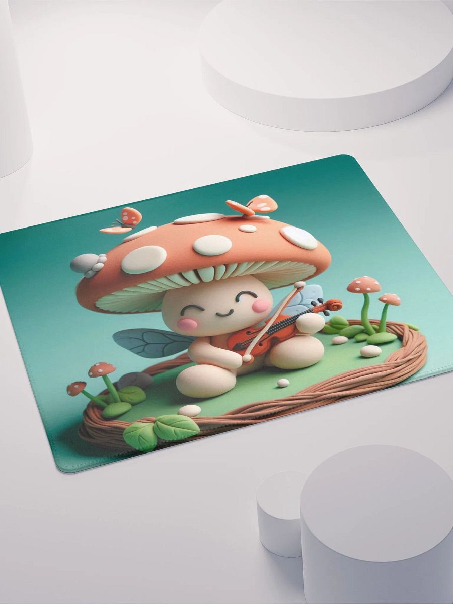 Whimsical Clay Creature Violin Mouse Pad product image (8)