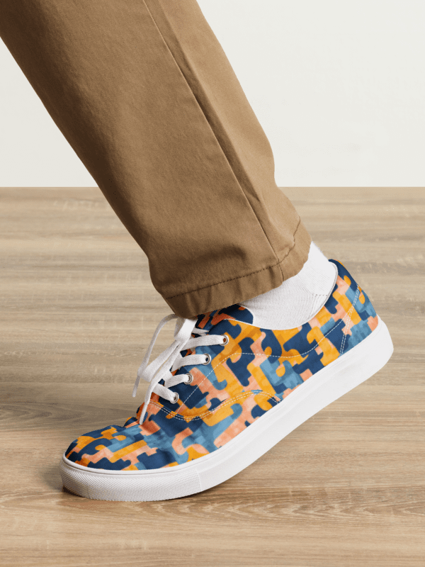 Flowing Shapes | Men's Lace-Up Canvas Shoes product image (4)
