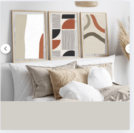 Set of 3 Neutral Abstract Wall Art Prints product image (1)